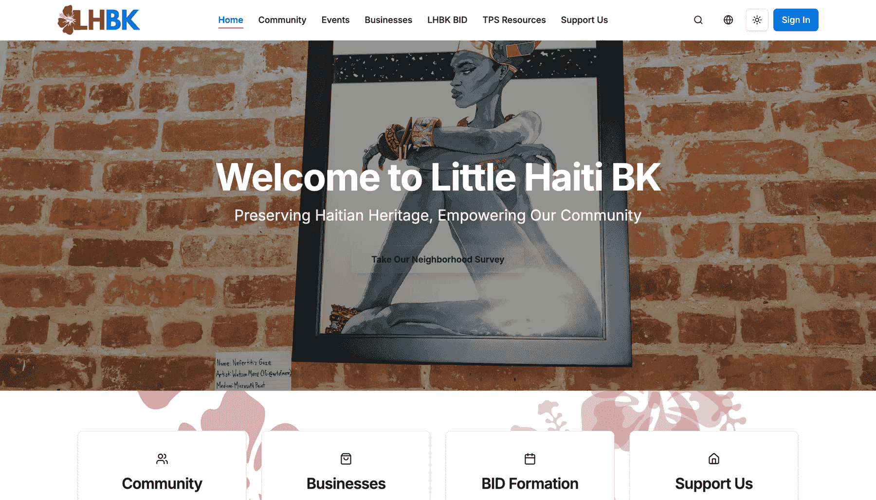 LHBK Web screenshot